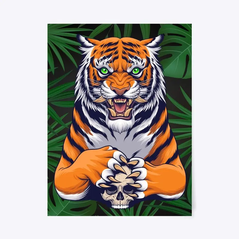 Tiger and Skull AT002ST